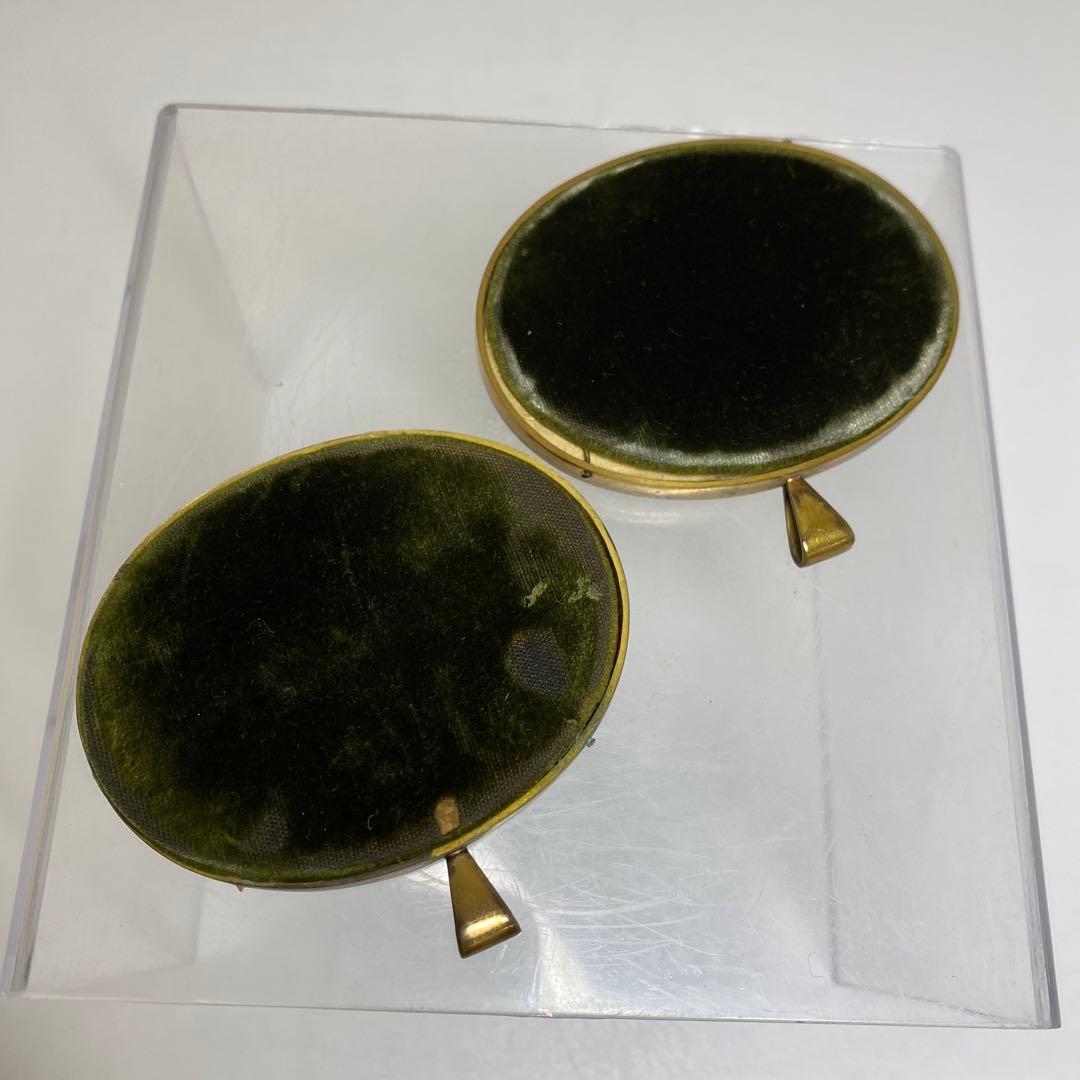 専用極上　印度密画　ネックレストップ　一対　共箱　タルニ　東さ8-0110☆2F