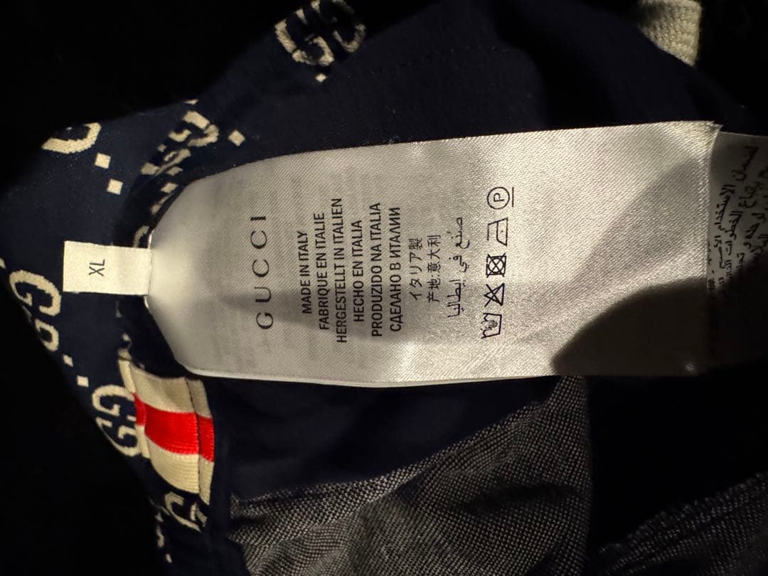 GUCCI ネイビー GGロゴショートパンツ XL
