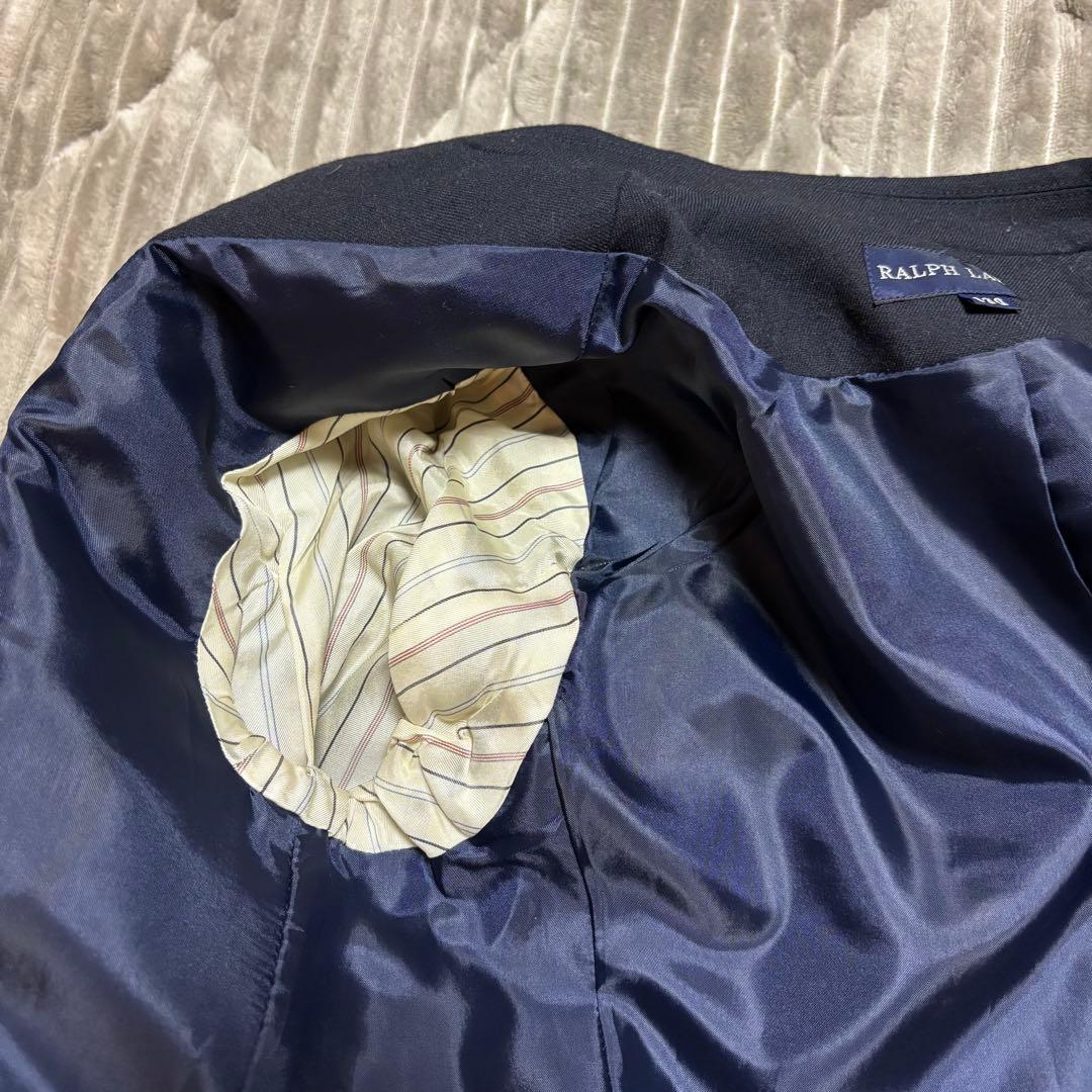 ラルフローレン 入学式 卒業式 紺ブレ 金ボタン セットアップ 130