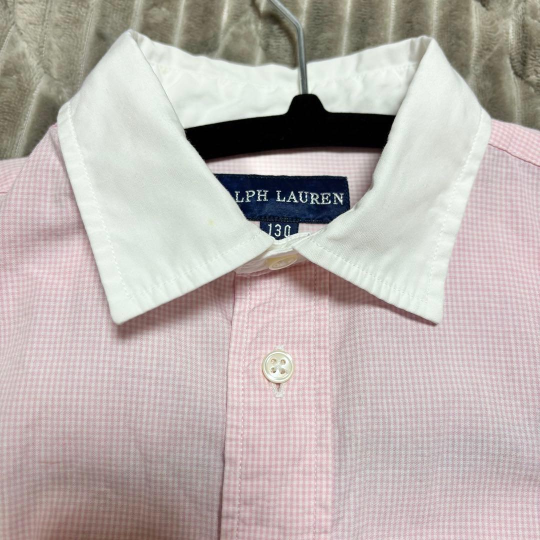 ラルフローレン 入学式 卒業式 紺ブレ 金ボタン セットアップ 130