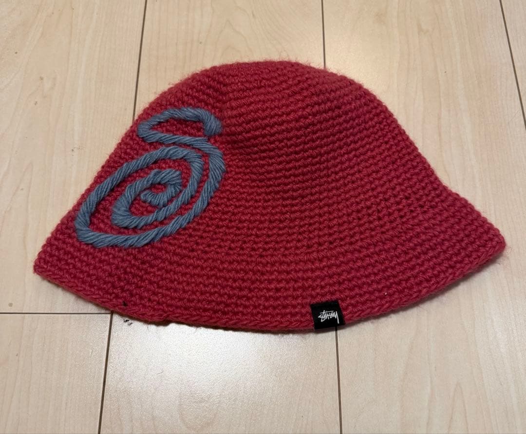 STUSSY バケットハット　BUCKET HAT SWIRLY S KNIT