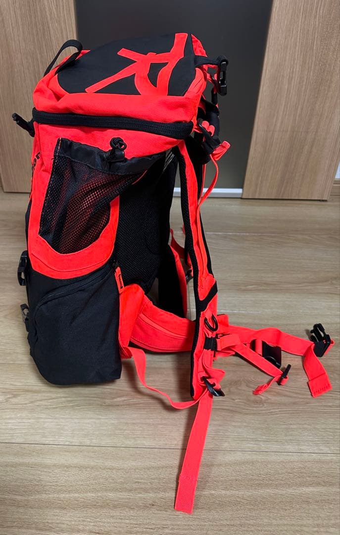 Rossignol スキー用バックパック 濃いめオレンジ/ブラック