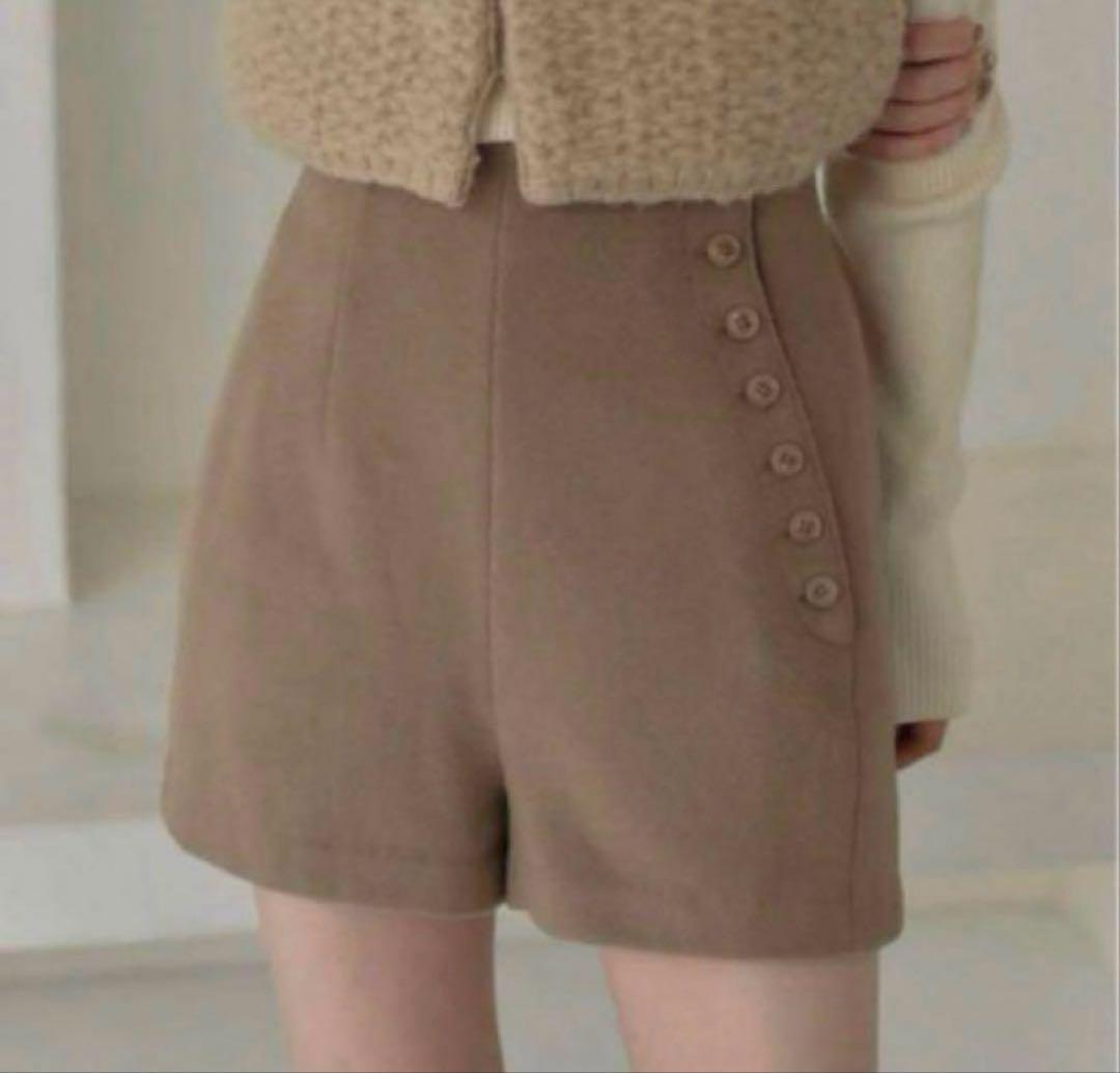 【Eaphi】 short pants beige &brown