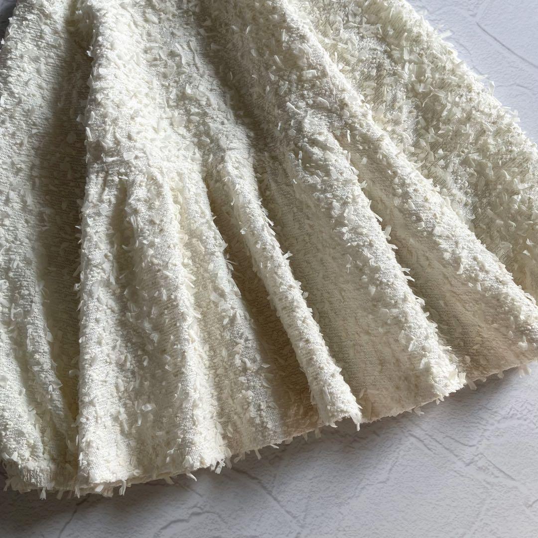 ✨極美品✨SONO ソーノ エアリーツイード ティアードフレアブラウス ペプラム