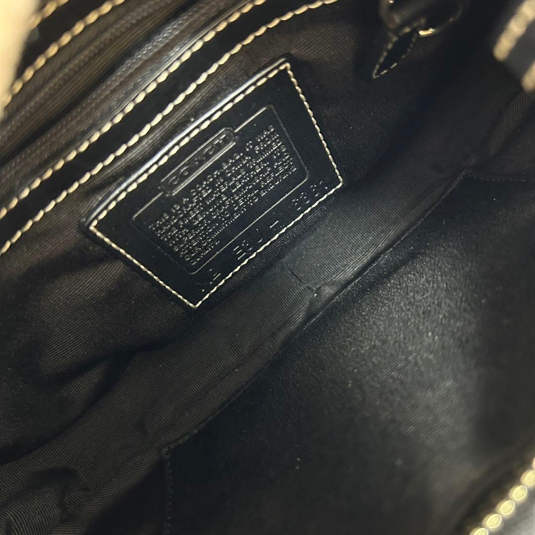 【極美品】コーチ 6361 ソーホー シグネチャー ハーフムーン トートバッグ