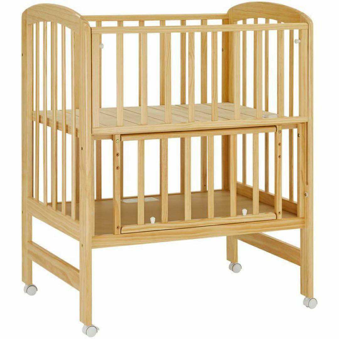 KATOJI 木製オープンタイプベビーベッド