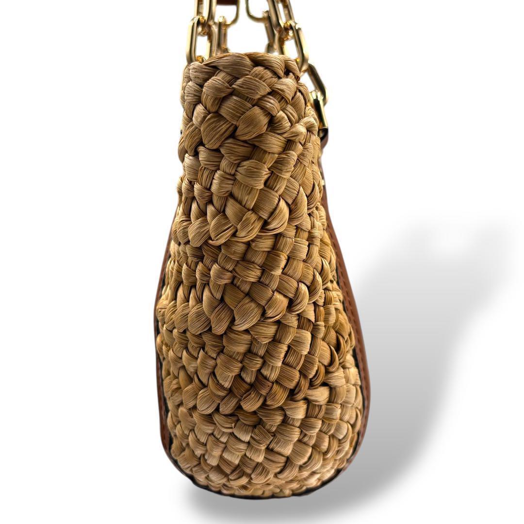 【美品】マイケルコース　カゴバッグ　チェーン　金具　ガンチーニ　手提げ　肩掛け