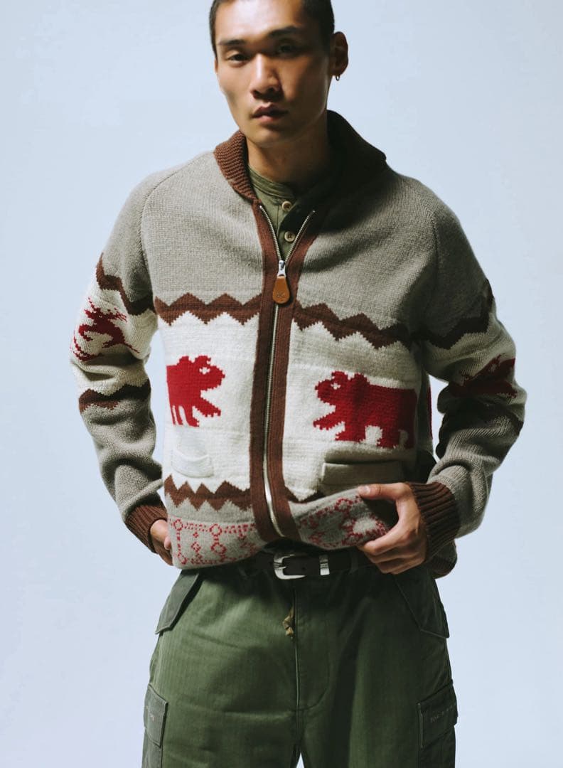 完売品 DENHAM 25aw a IN U STORY KNIT カウチン