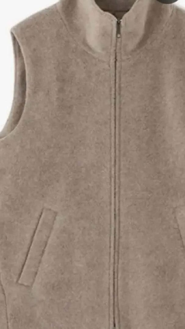 ETRE TOKYO メルトンフリースベスト ベージュ系