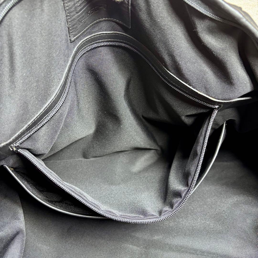 美品　希少　OLD COACH ボストンバッグ　ブラック　本革レザー　黒　USA