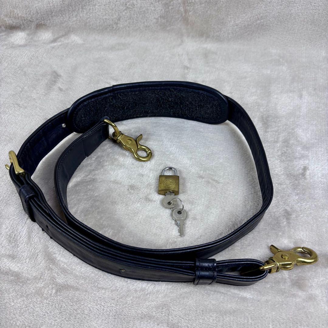 美品　希少　OLD COACH ボストンバッグ　ブラック　本革レザー　黒　USA