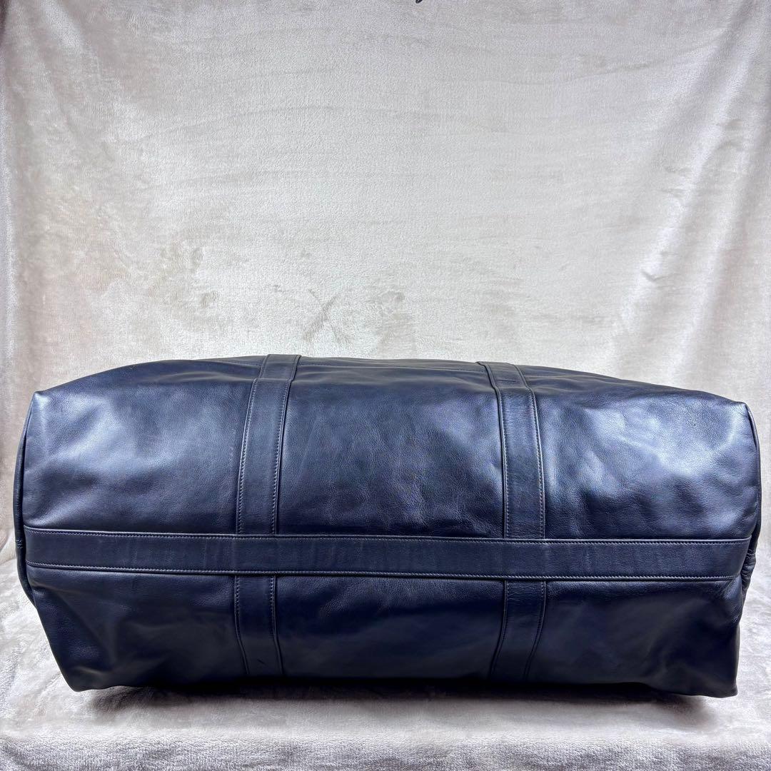 美品　希少　OLD COACH ボストンバッグ　ブラック　本革レザー　黒　USA