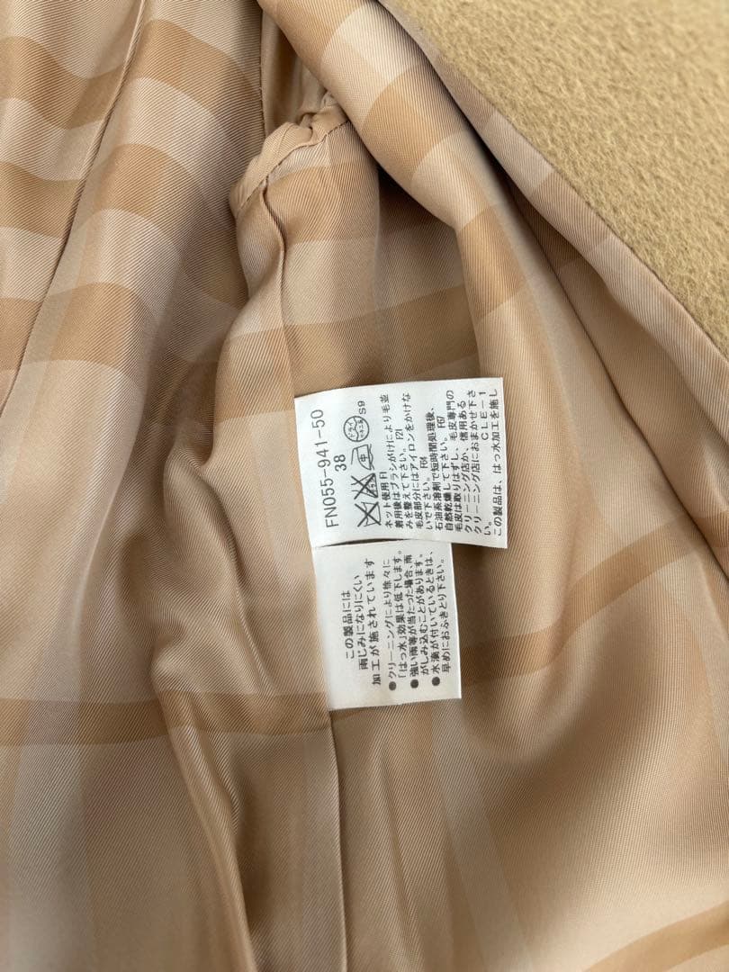 バーバリーロンドン　ファーコート38 Mサイズ