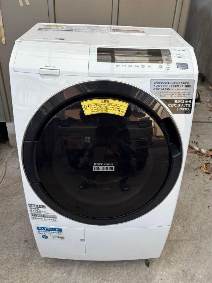 日立ドラム式洗濯機 10/6kg 左開 BD-SG100CL 2018年