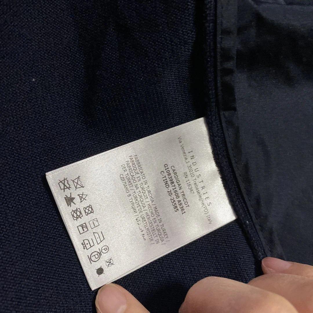 モンクレール MONCLER 異素材　フリルカーディガン ネイビー　フリル