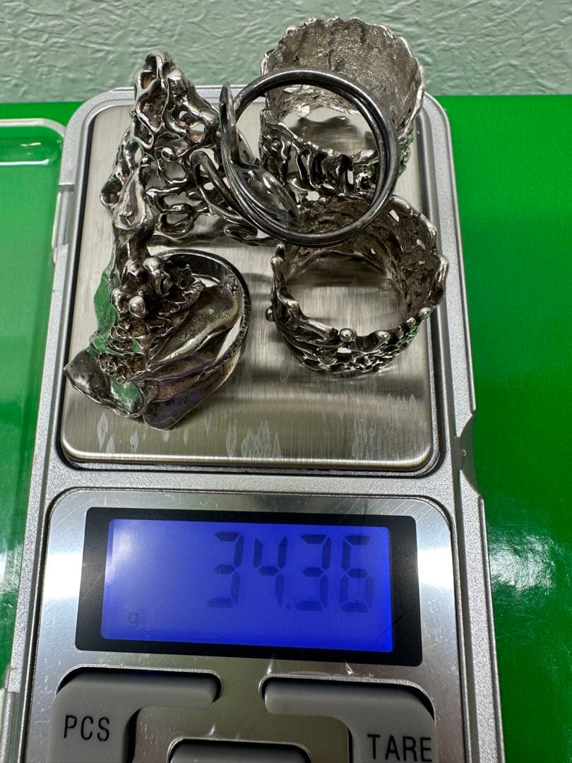 シルバー製リング5点セット