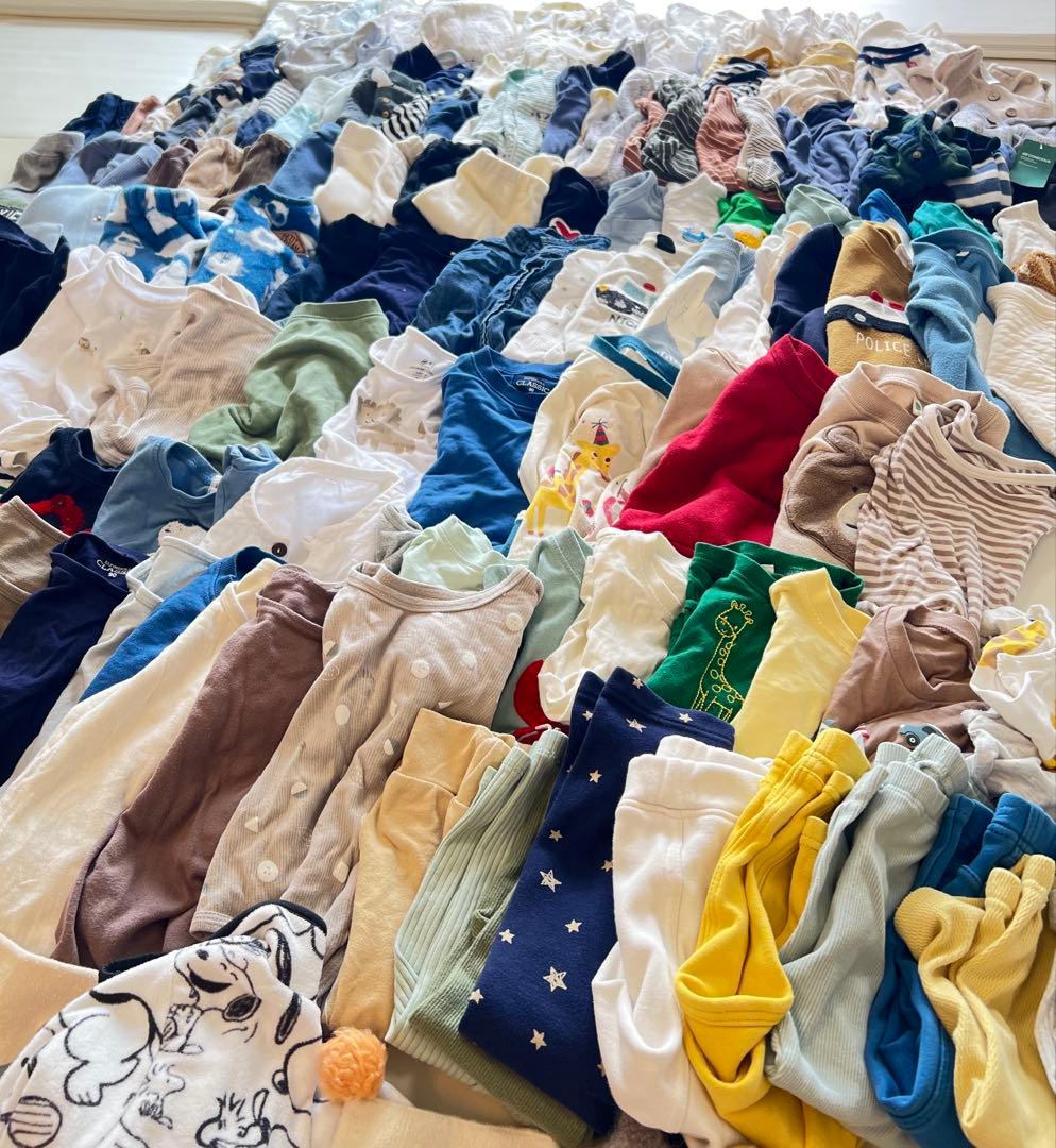 【160着以上！】子ども服まとめ売り 男の子 オールシーズン 新生児～90サイズ