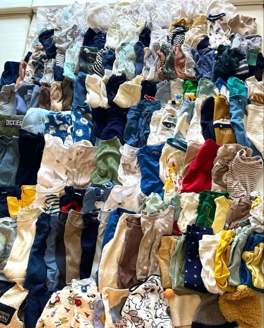 【160着以上！】子ども服まとめ売り 男の子 オールシーズン 新生児～90サイズ