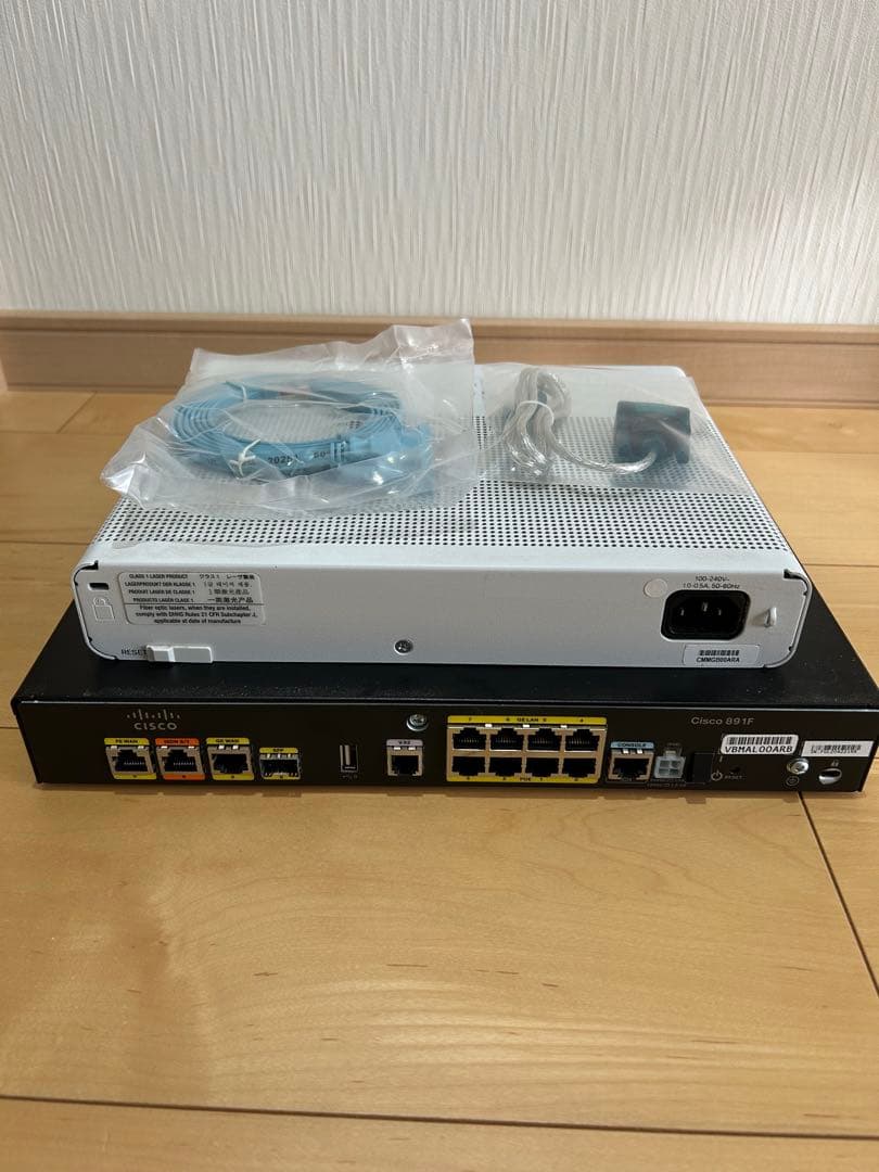 【CCNA、CCNP】静音セット 2台セットCisco 891FJ、2960
