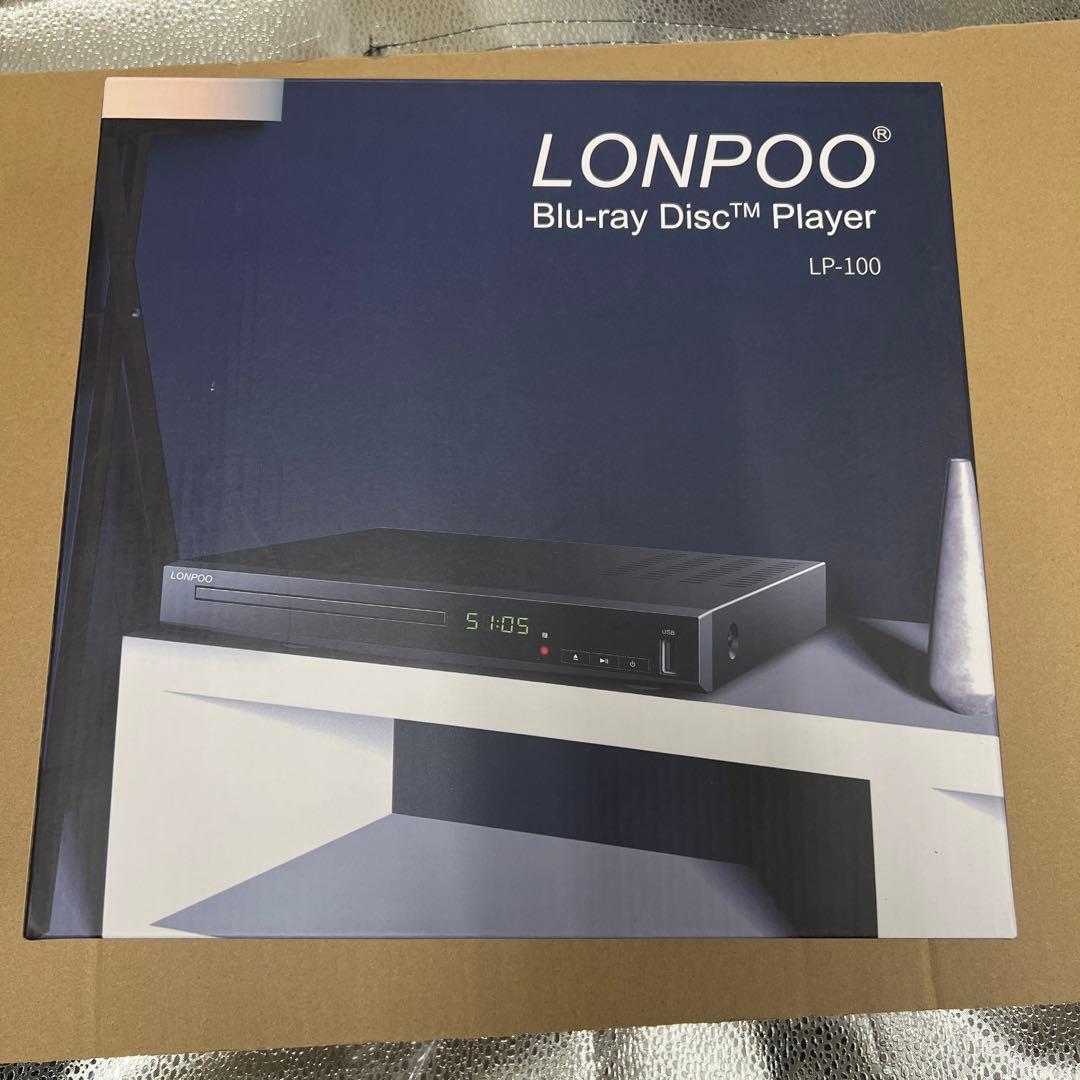 LONPOO DVD ブルーレイプレーヤー フルHD1080p DVD
