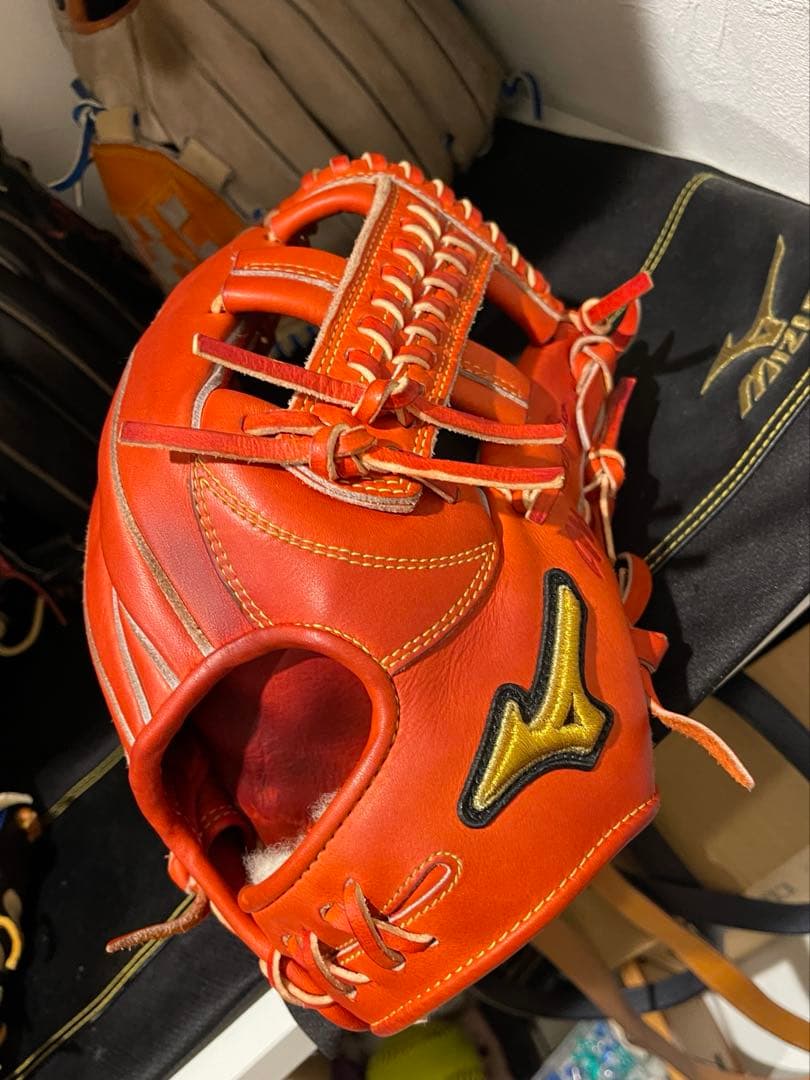 軟式ミズノプロ内野手AXI オレンジ