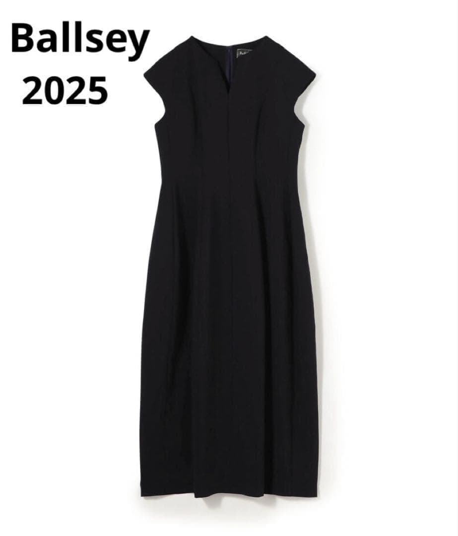 ボールジー　スティフダブルクロス バレルシルエットワンピース　オケージョン