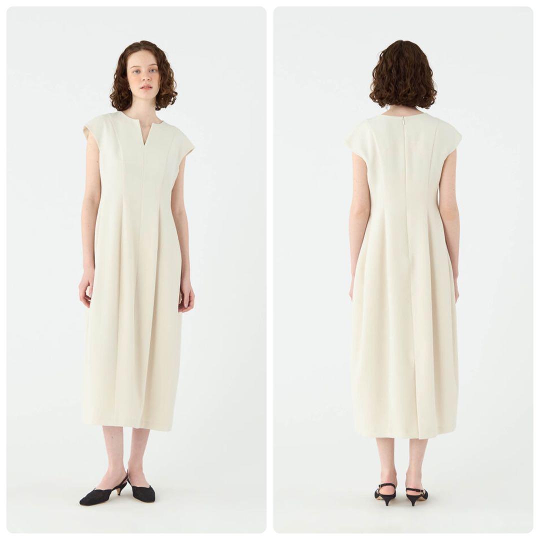 ボールジー　スティフダブルクロス バレルシルエットワンピース　オケージョン