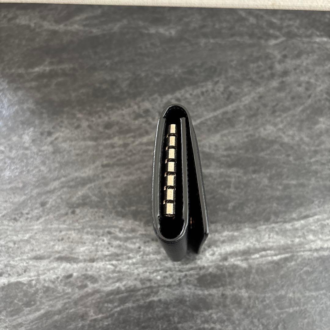 美品　サンローランパリ　6連　キーケース　ブラック　レザー　3つ折り