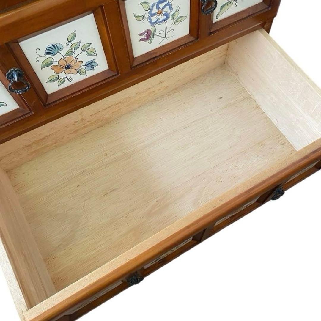 バレンシア チェスト スペイン製 北欧 タイル 4段　タイルチェスト