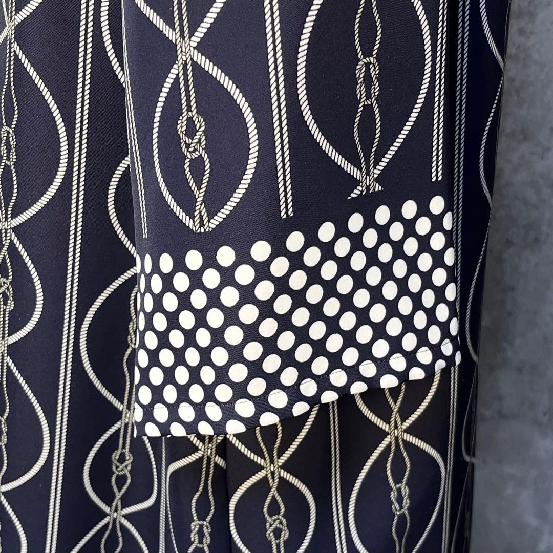 美品☆ レリアン ロープアート&ドット柄 ジャージチュニック 大きい13+サイズ