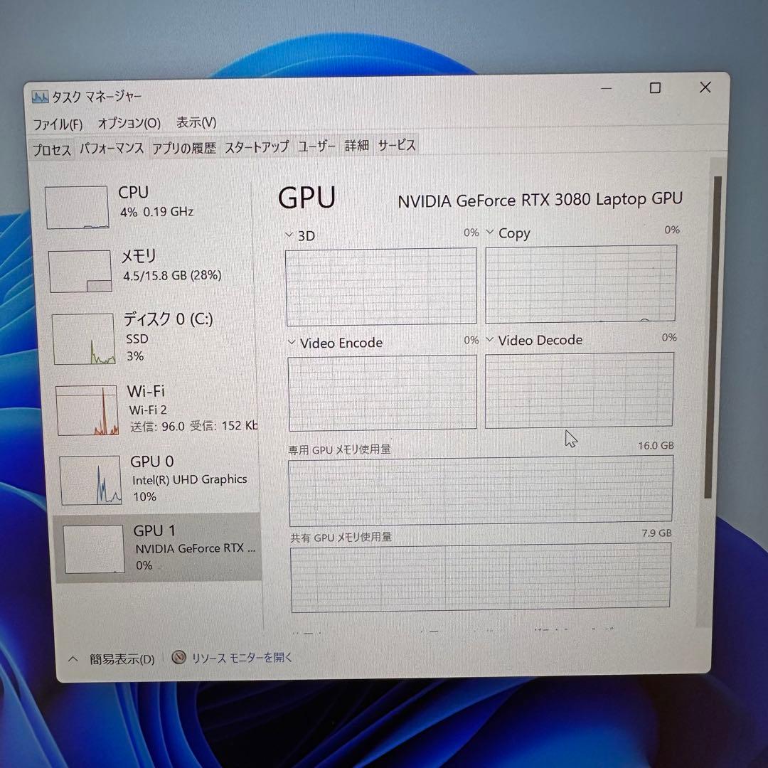 Thinkpad P1 Gen4 RTX3080 ゲーミング ノート ジャンク