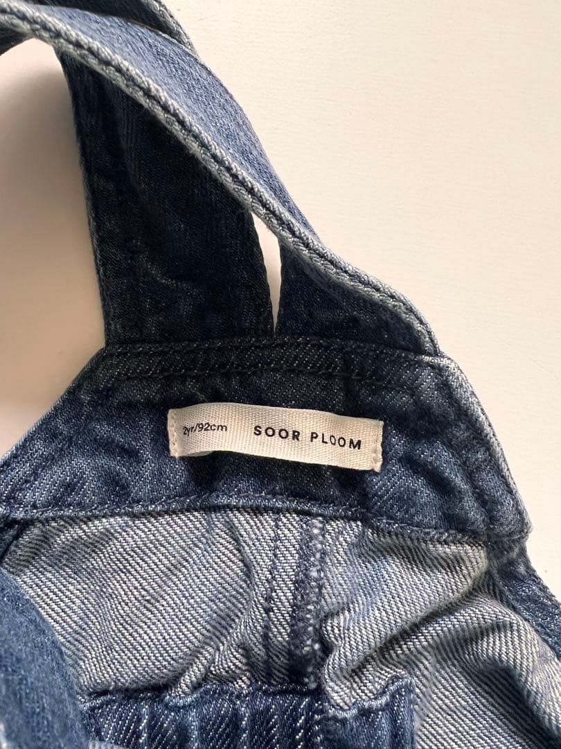 soor ploom 2Y ショートオール　デニム　サロペット　オーバーオール