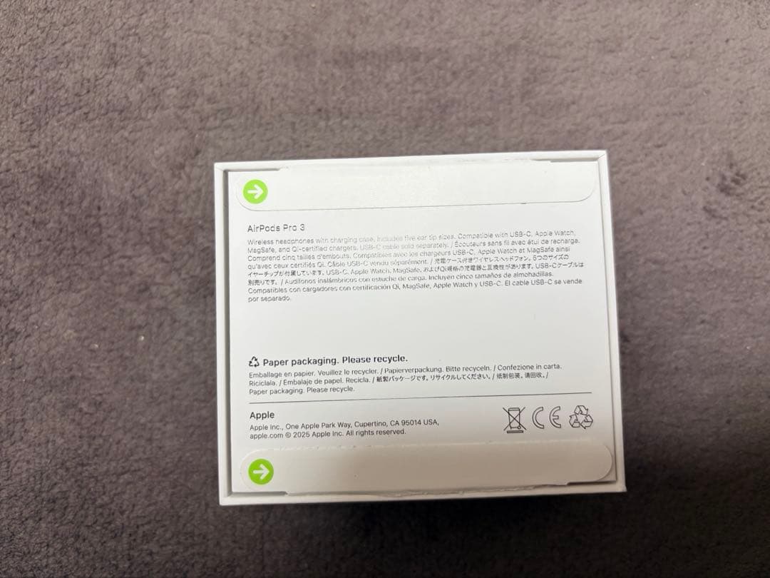 【2025年最新モデル】AirPods Pro 第3世代 (Mサイズチップ欠品)
