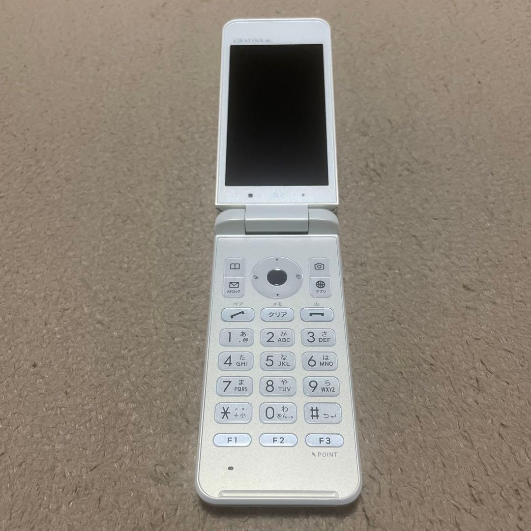 GRATINA 4G KYF31 白 ホワイト ガラケー SIMフリー 携帯電話