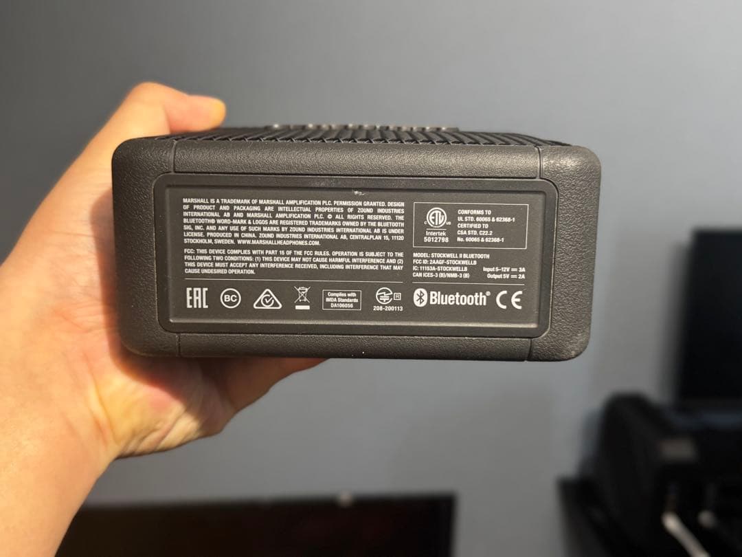 Marshall Stockwell 2 ブラック ワイヤレススピーカー