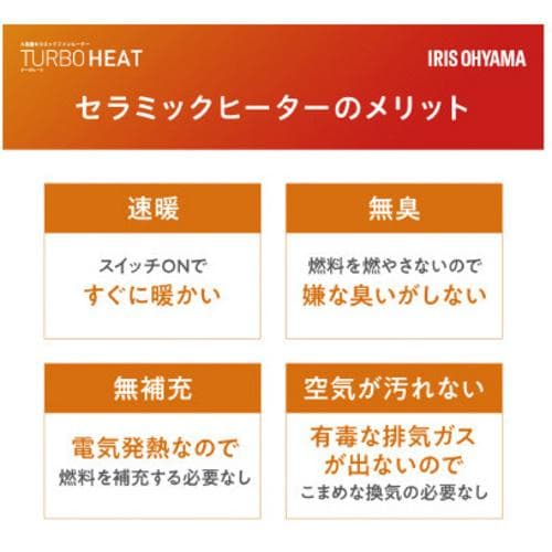 【ほぼ未使用・温風試運転のみ】アイリスオーヤマ 加湿 セラミックファンヒーター