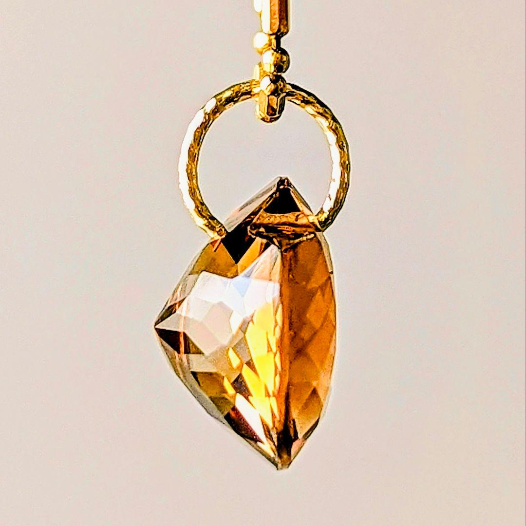 ♢N♢K18ブラウントパーズ 5ct ネックレスチャーム ペンダントトップ