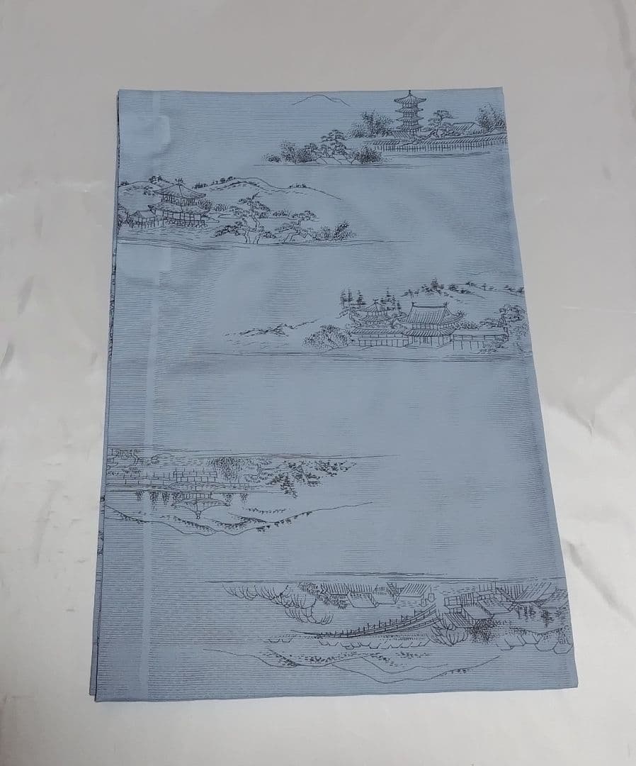 夏物　絽　ライトブルー　替え袖