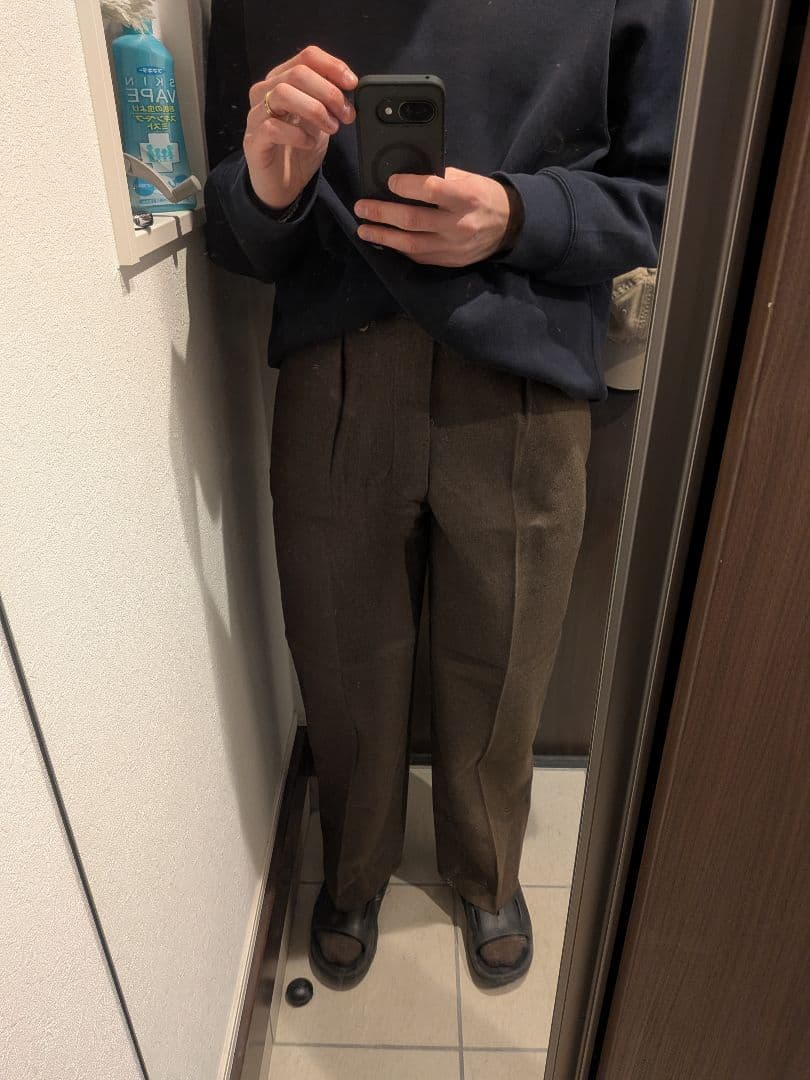 実物　フランス軍　ウエストカスタム　M-52 wool trousers