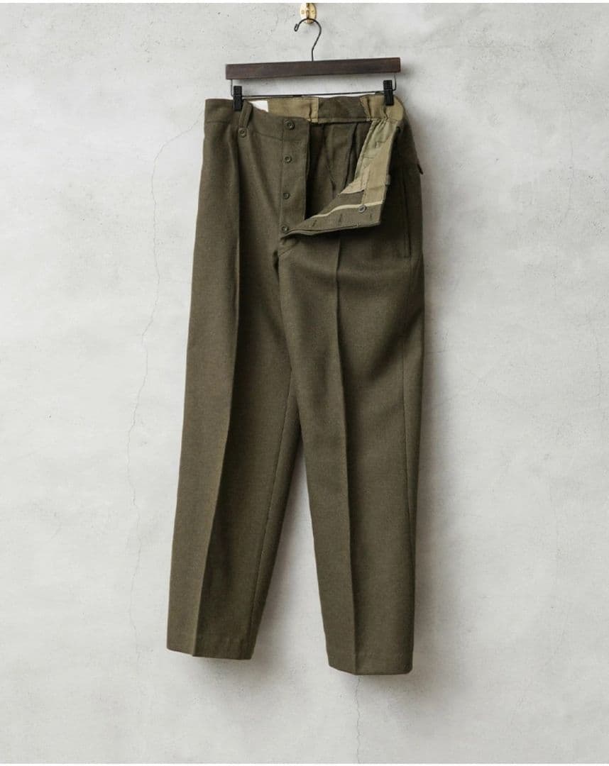 実物　フランス軍　ウエストカスタム　M-52 wool trousers