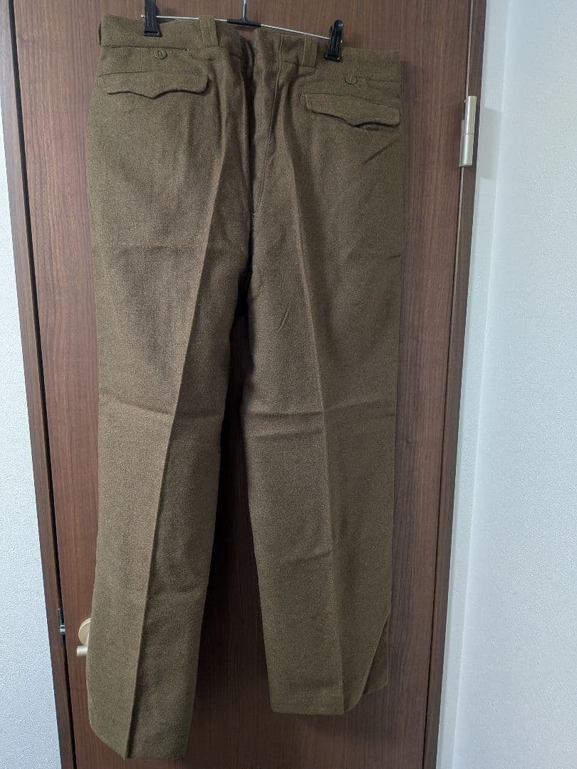 実物　フランス軍　ウエストカスタム　M-52 wool trousers