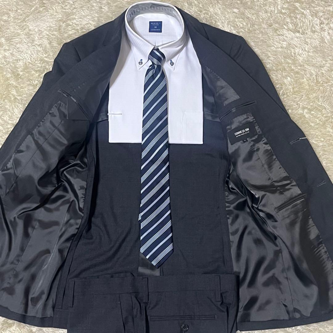 ✨新品✨ COMME CA ISM ビジネス イタリアンモデル ダークグレー L