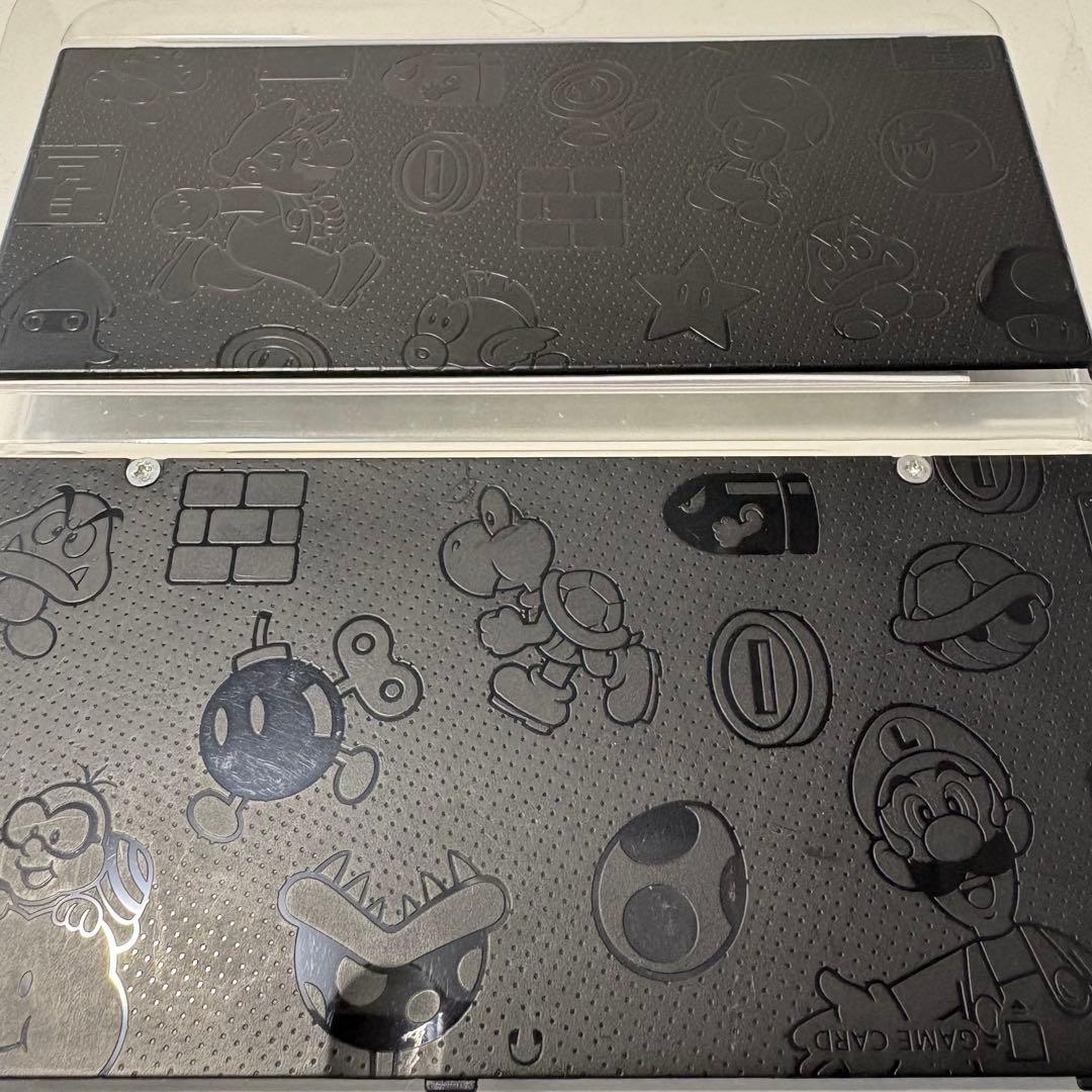 new 3ds きせかえプレート No.005 エンボス加工・マリオモノグラム