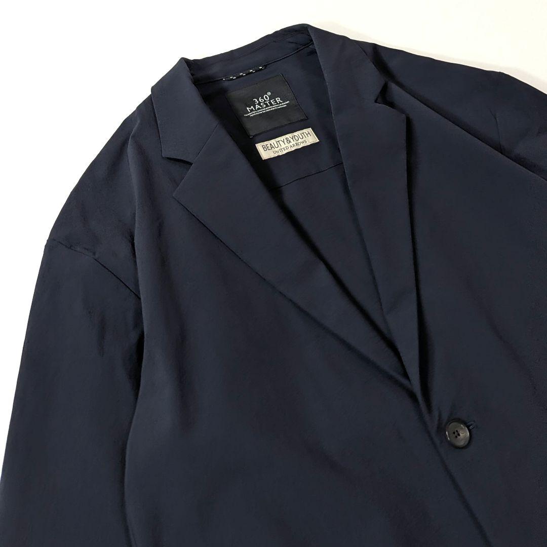 極美品★BY　360 master　リラックス2ボタン　テーラードジャケット　紺