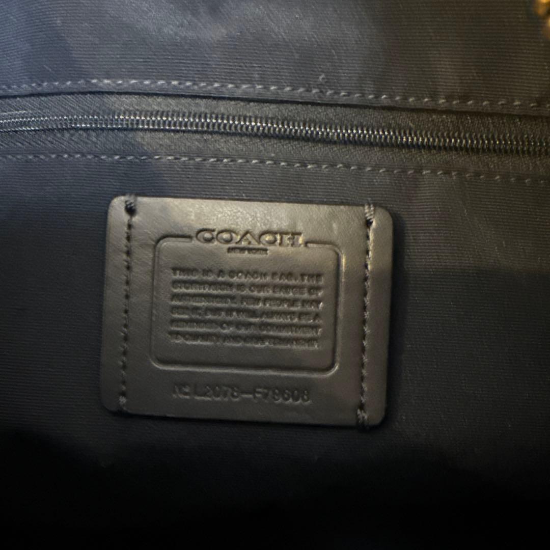 COACH ネイビー ビジネスバッグ