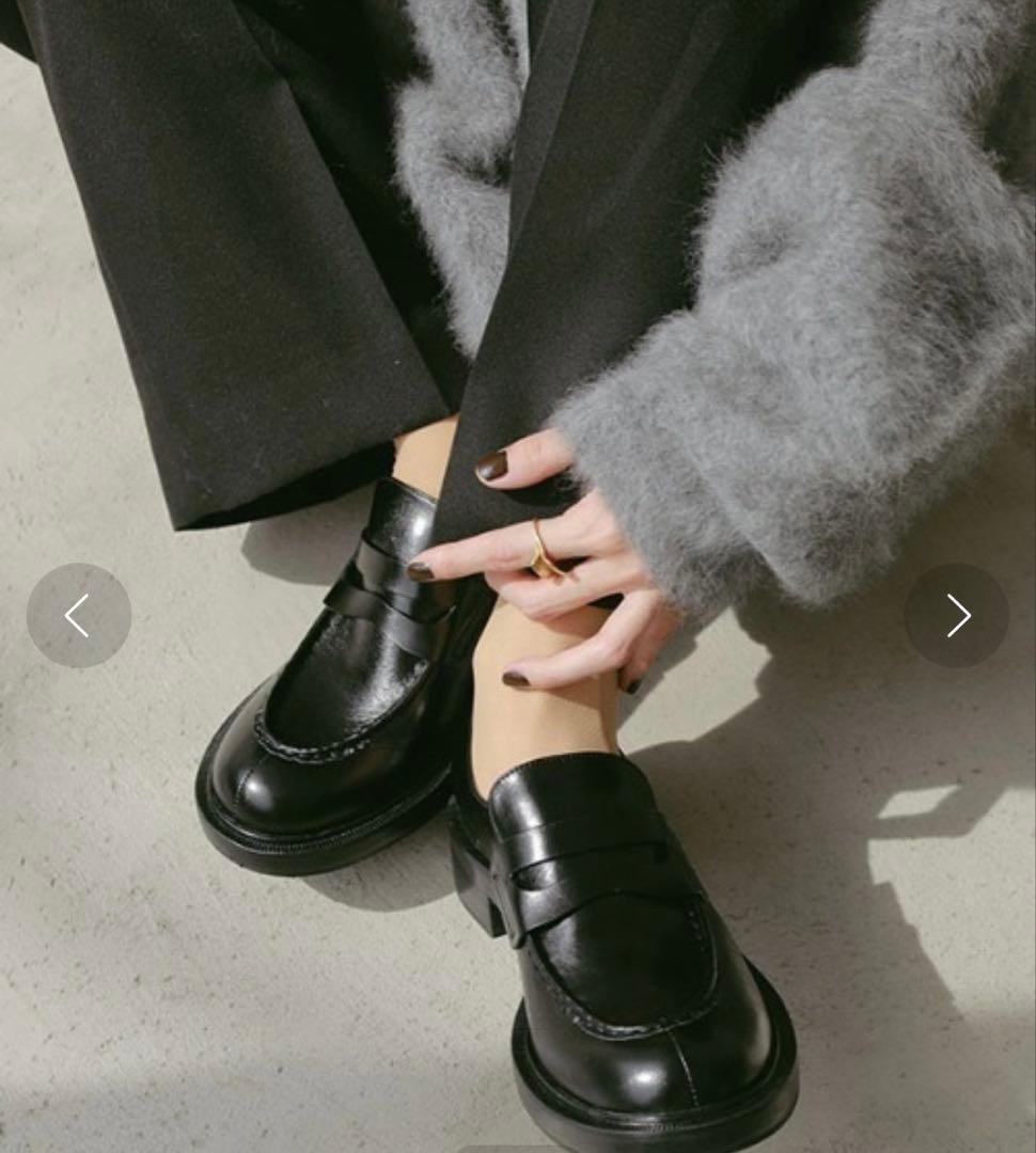 【ぽんた】ETRE TOKYO ボリュームソールローファー37