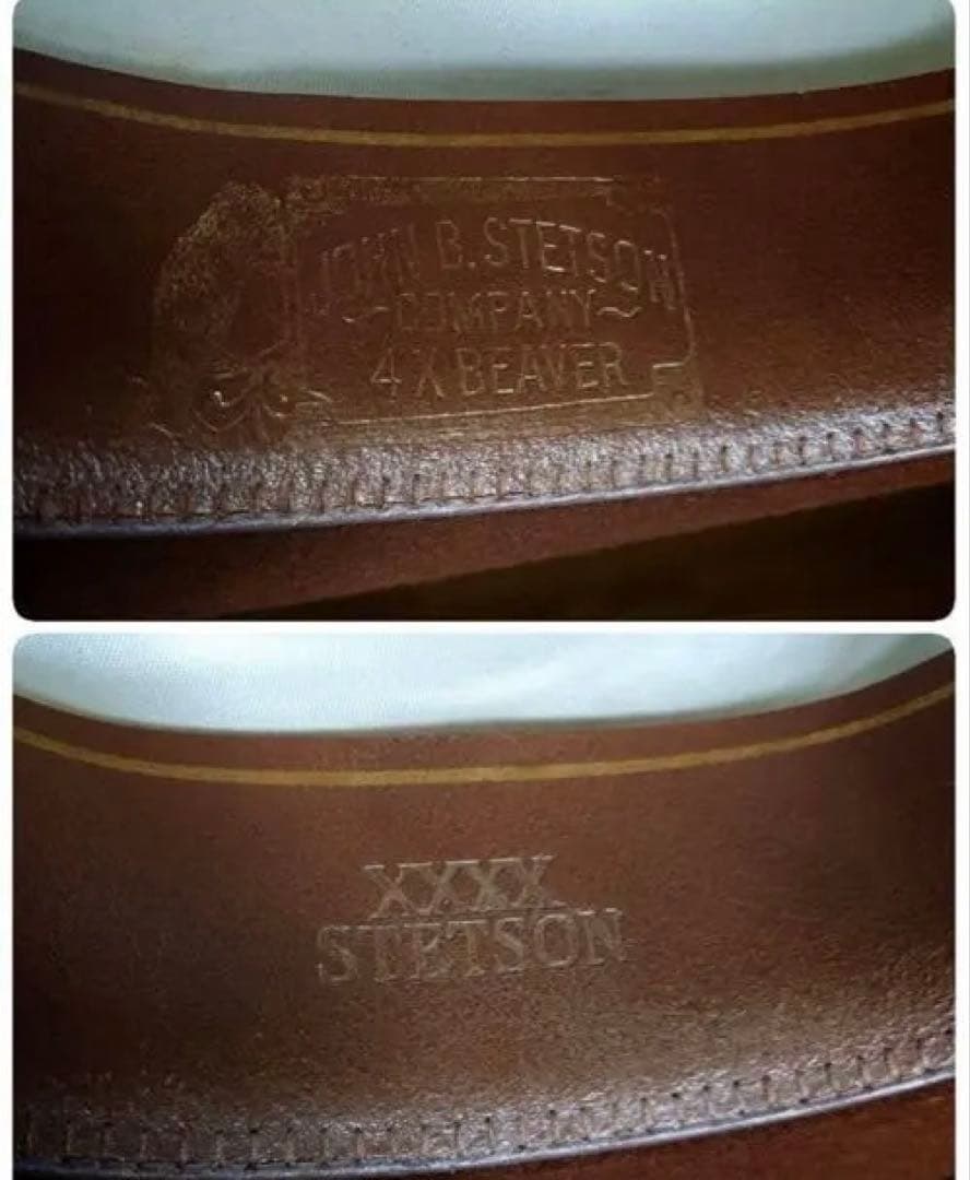 最終値下げ‼️ステットソン4Xビーバーハット/ウエスタンハットJBSピン/羽つき