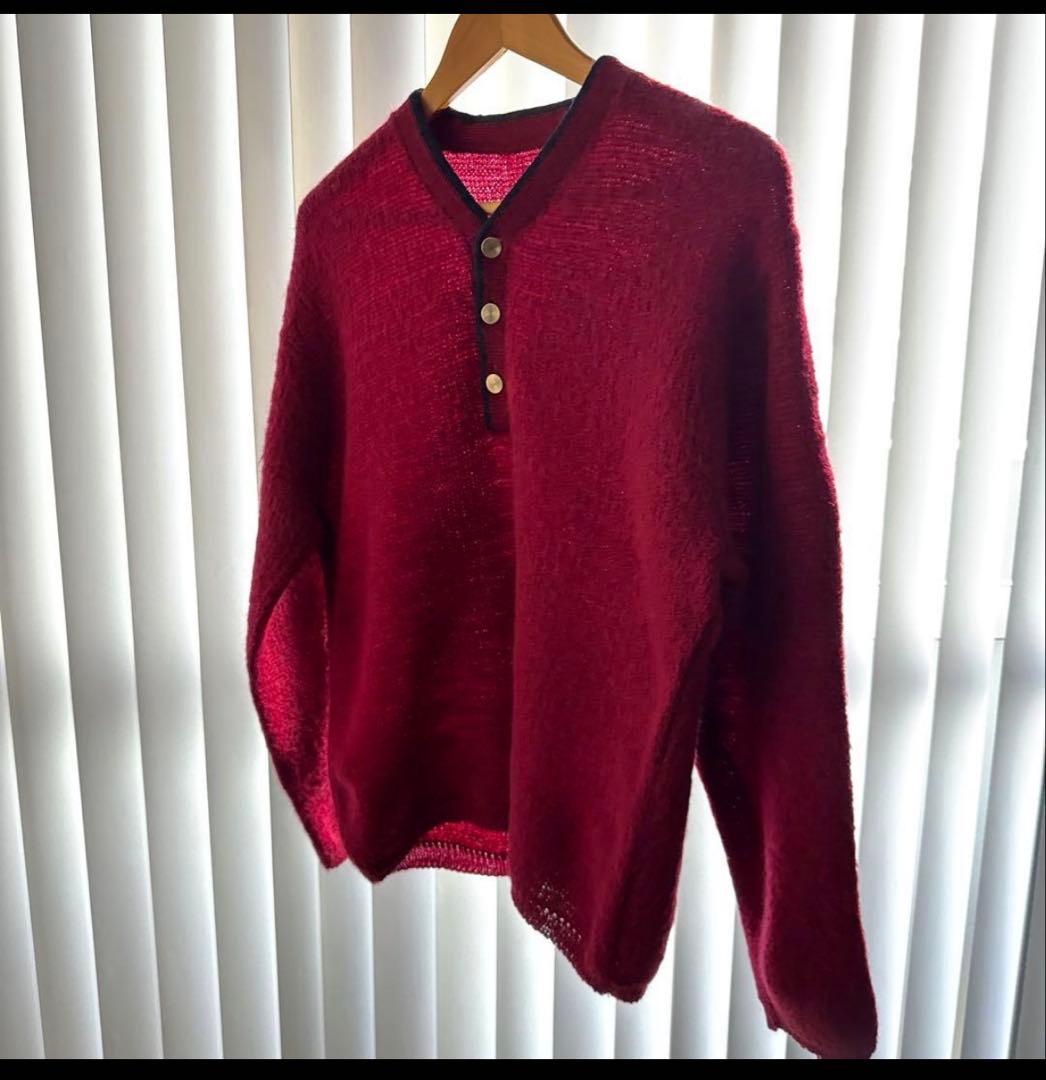 美品 短丈 60s ヴィンテージ　モヘア　ニット　ウール