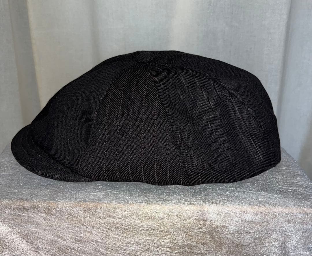 S ダッパーズ キャスケット1207ブラウンストライプ 綿スベリ