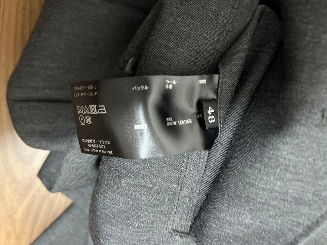 THE RERACS 定番グルカ　トップグレー スラックス　サイズ48 ギャバ
